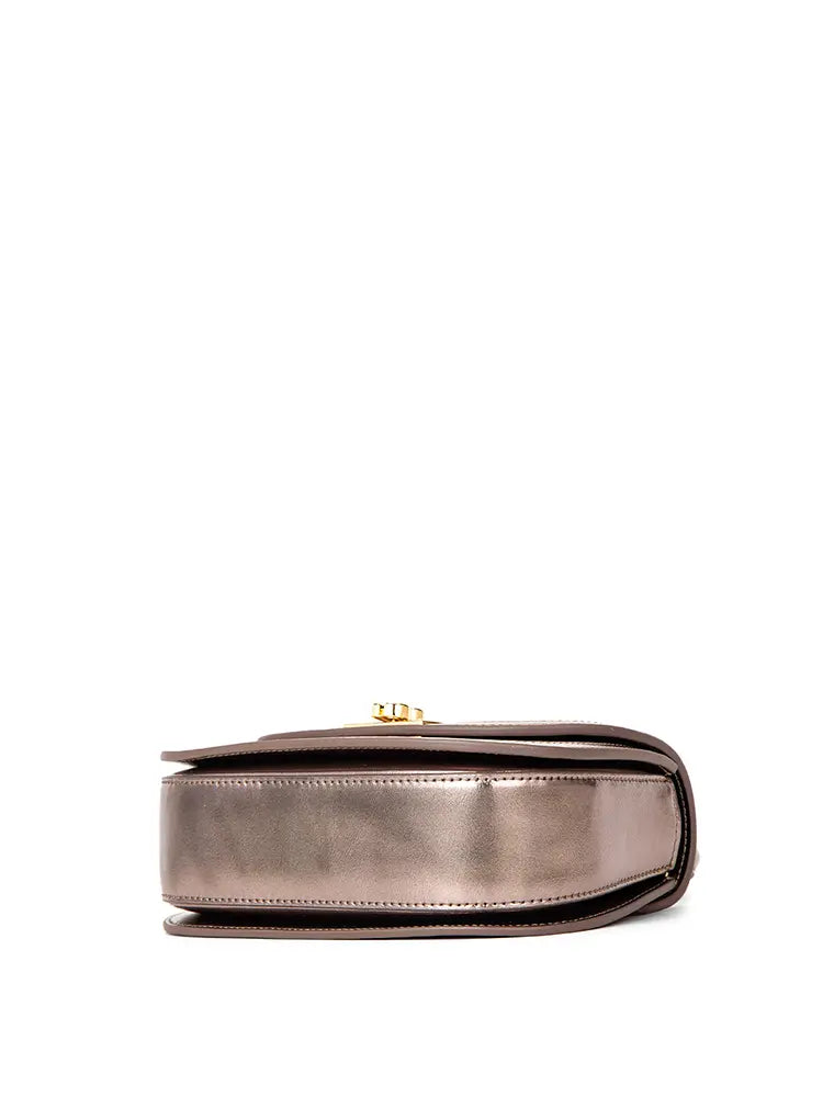 CHRISBELLA Embroidered Bamboo Handle Bag