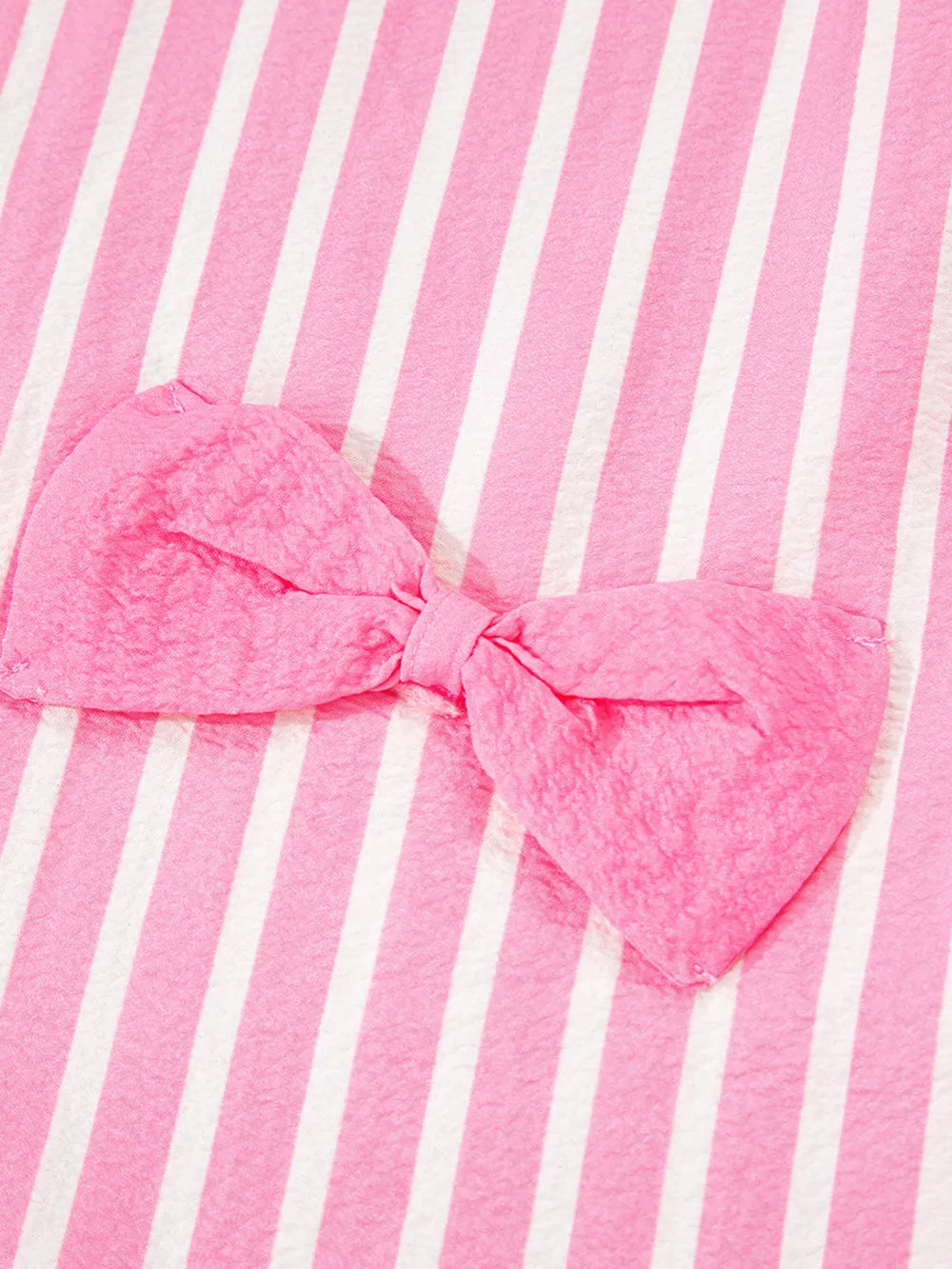 Stripe Buttoned 2 Piece Pajama