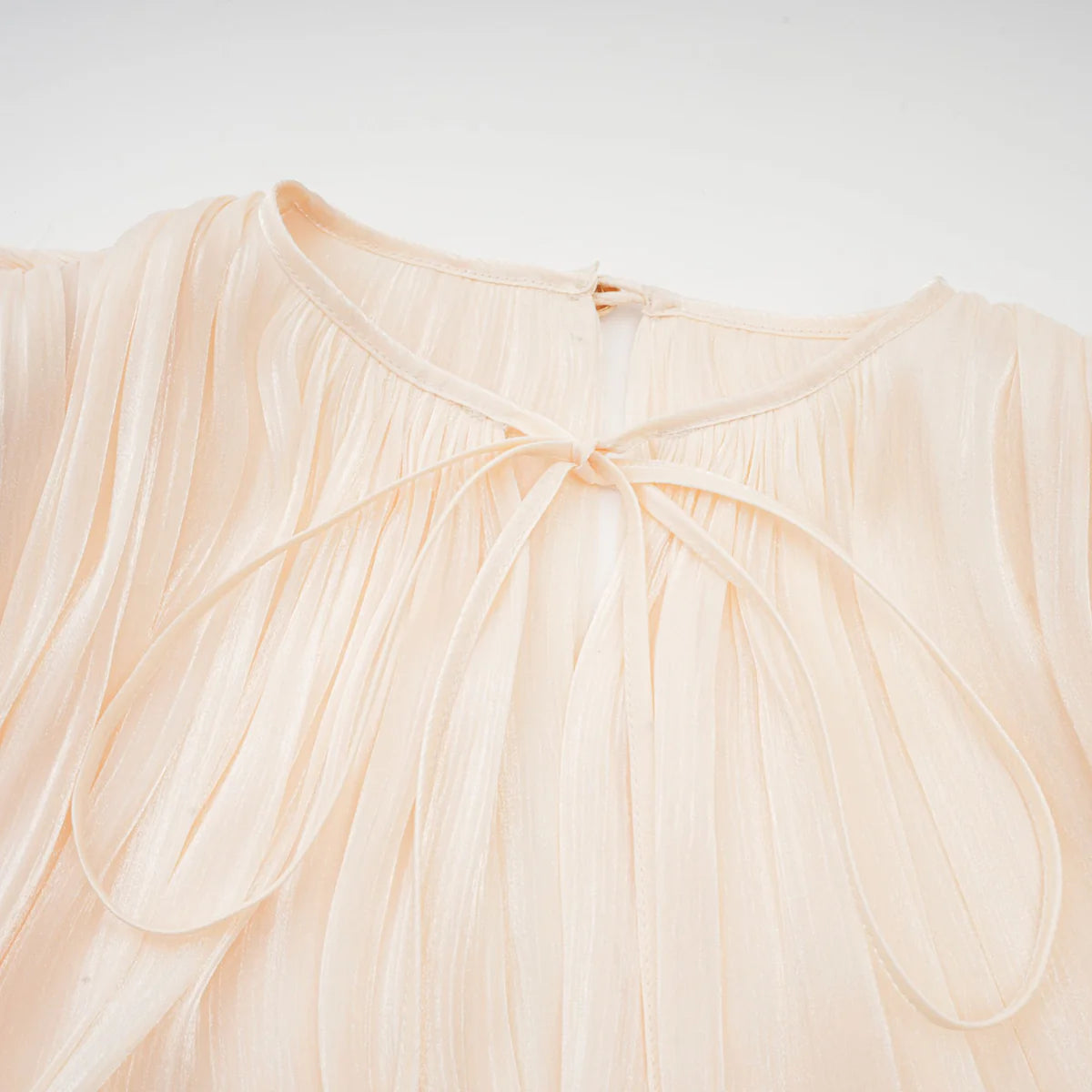 EUGÉNIE FULLY-PLEATED RUFFLED MINI DRESS