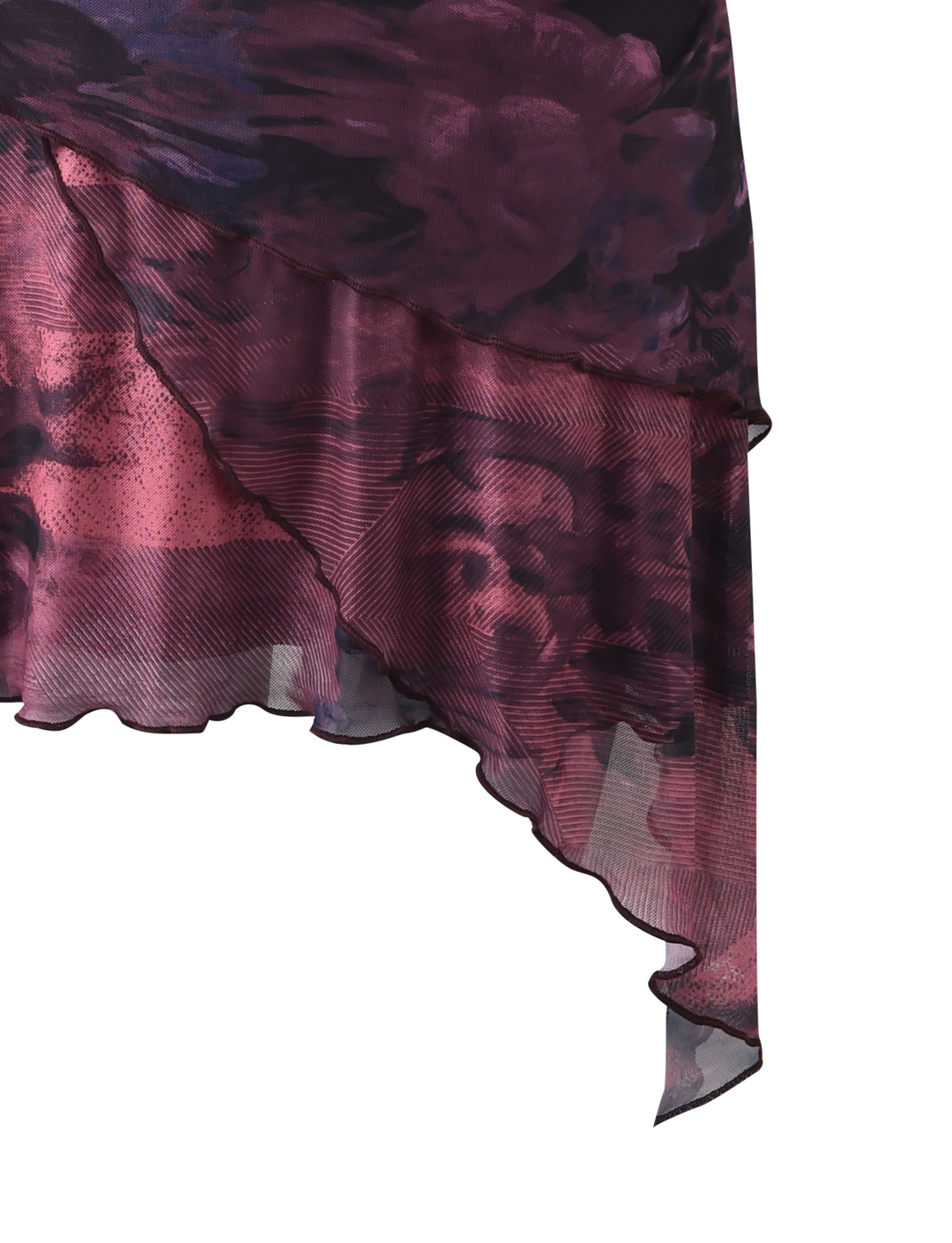 Frieda Dress Burgundy Romantic - fabric print close up