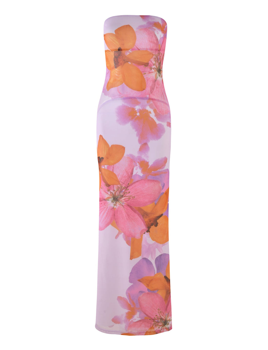 Morgan Dress Pink By Poppy Summer - flat lay front floral print