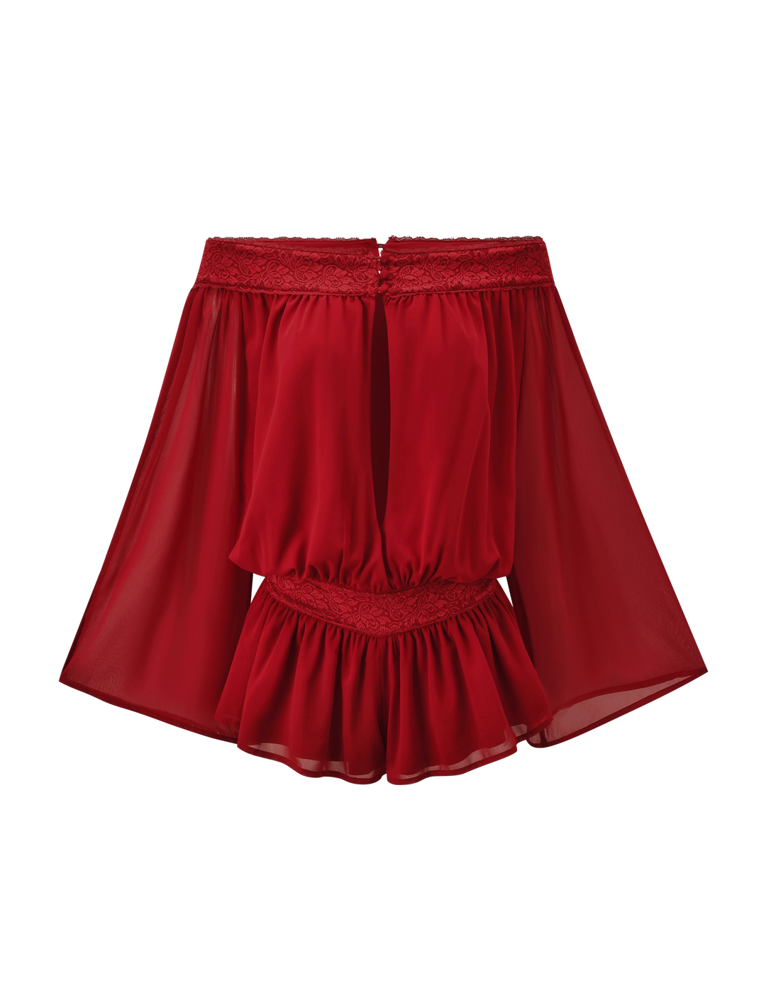 TESSIE PLAYSUIT - RED