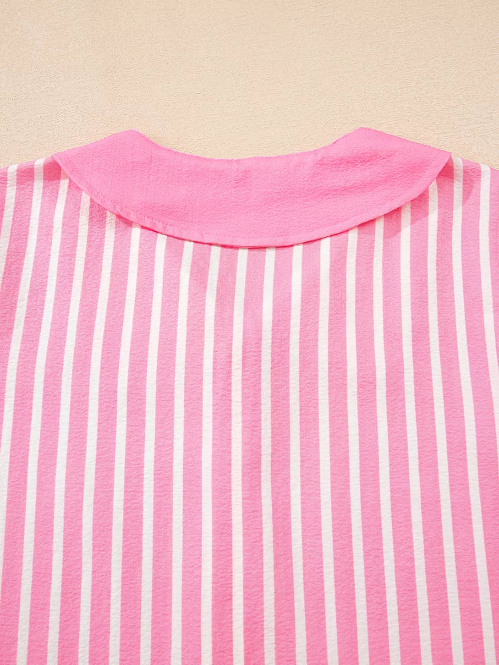 Stripe Buttoned 2 Piece Pajama