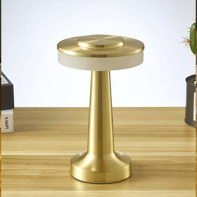 Kleine draadloze paddestoelvormige bedlamp