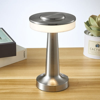 Kleine draadloze paddestoelvormige bedlamp