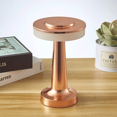 Kleine draadloze paddestoelvormige bedlamp