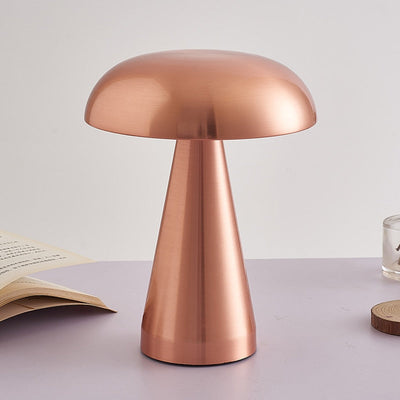 Small wireless mushroom-shaped bedside lamp